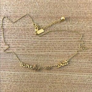 kate spade "take a chance" necklace